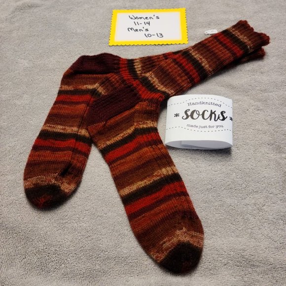 Hand knitted socks: assorted sizes: children, adults and large feet socks - Picture 1 of 16